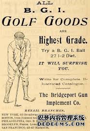 B.G.I. 高尔夫球广告