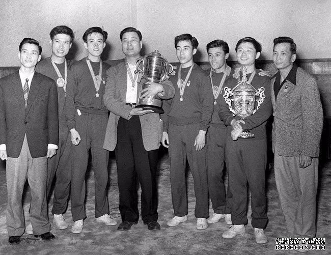中国男子乒乓球队在获得斯韦思林杯后合影（资料图）